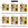 2pcs,2D Plane Printing Curtains Roller Blinds Sunflower Bliss Polyester Woven (without Rod) Outdoor Decorations Use for Bedroom