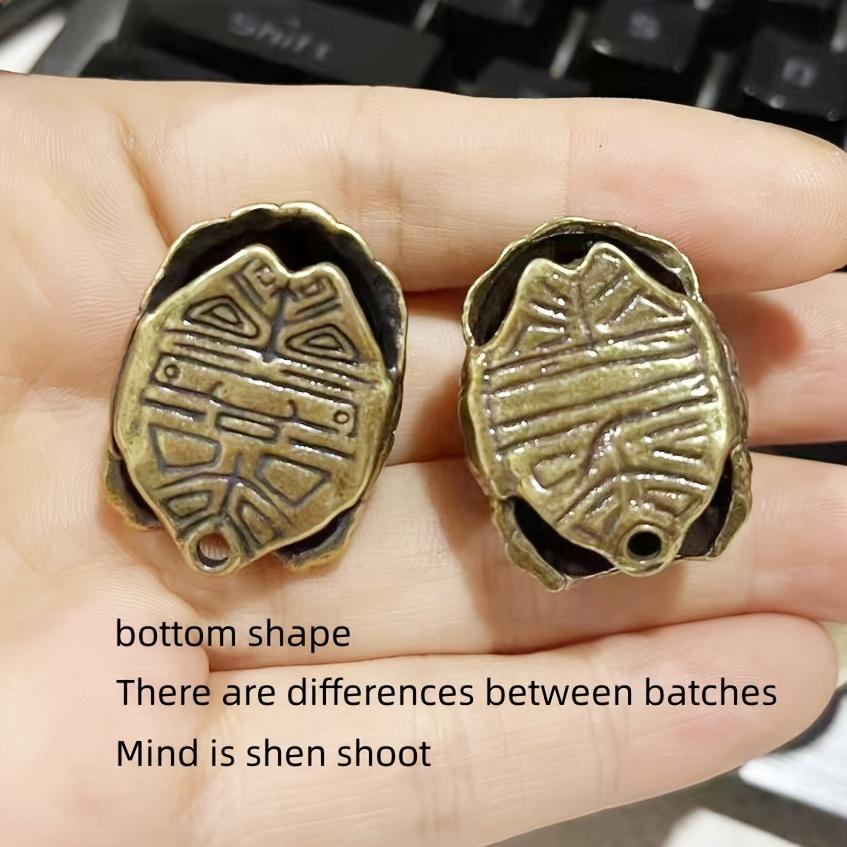 1PC Turtle shell bell brass keychain pendant pendant