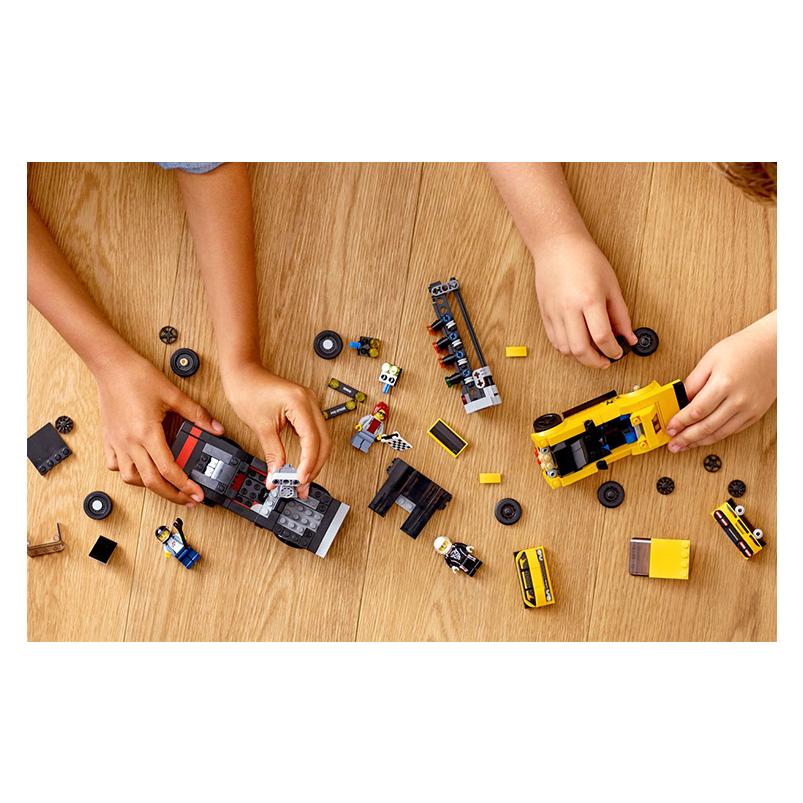 LEGO Speed Super Racing Plastic Dodge Challenger SRT Demon&1970 Dodge Charger R/T Building Blocks 301-600pcs