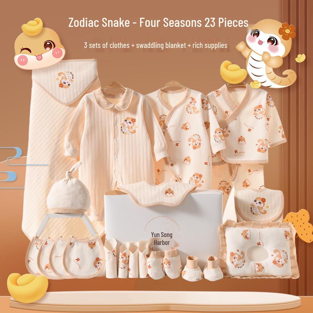 Newborn Baby Clothing Gift Set - Spring/Summer Style with Blanket
