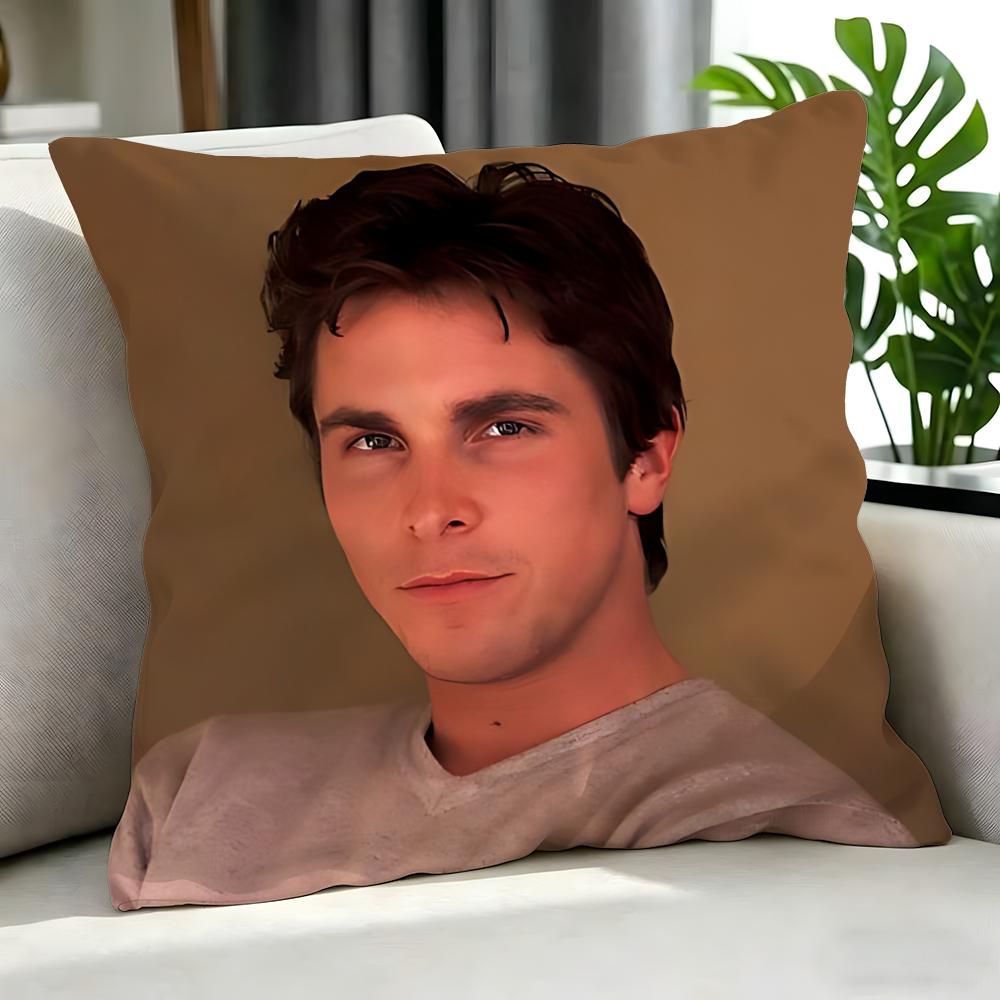 movie Christian Bale Cushion Cover Cushion Cover Set Pcs x x x Pillowcase Decorative Sofa Home Decor