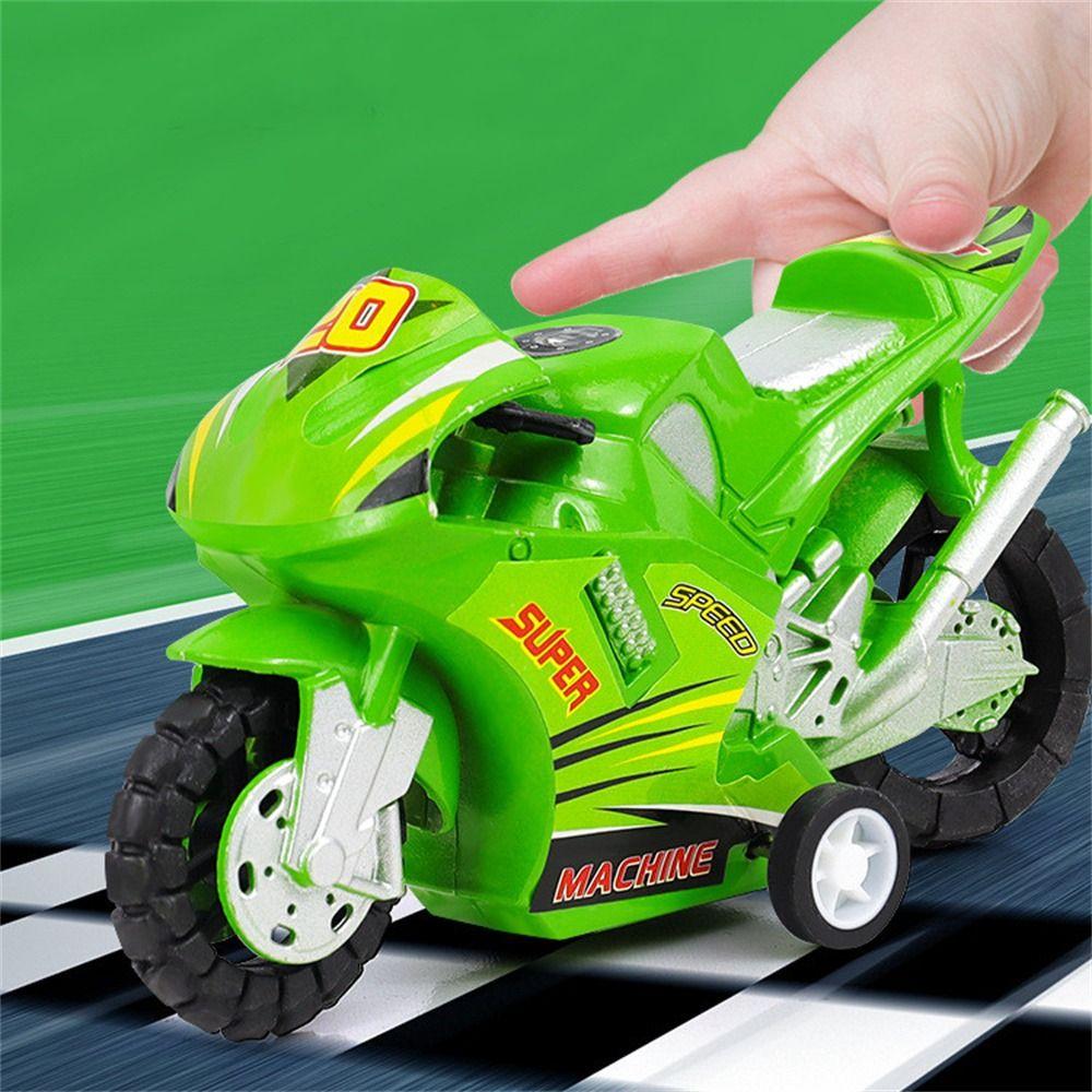 Fun Toys Plastic Kids Four-wheel Mini Pull Back Car Motorbike Model Motorcycle Toy Motorcycle Model