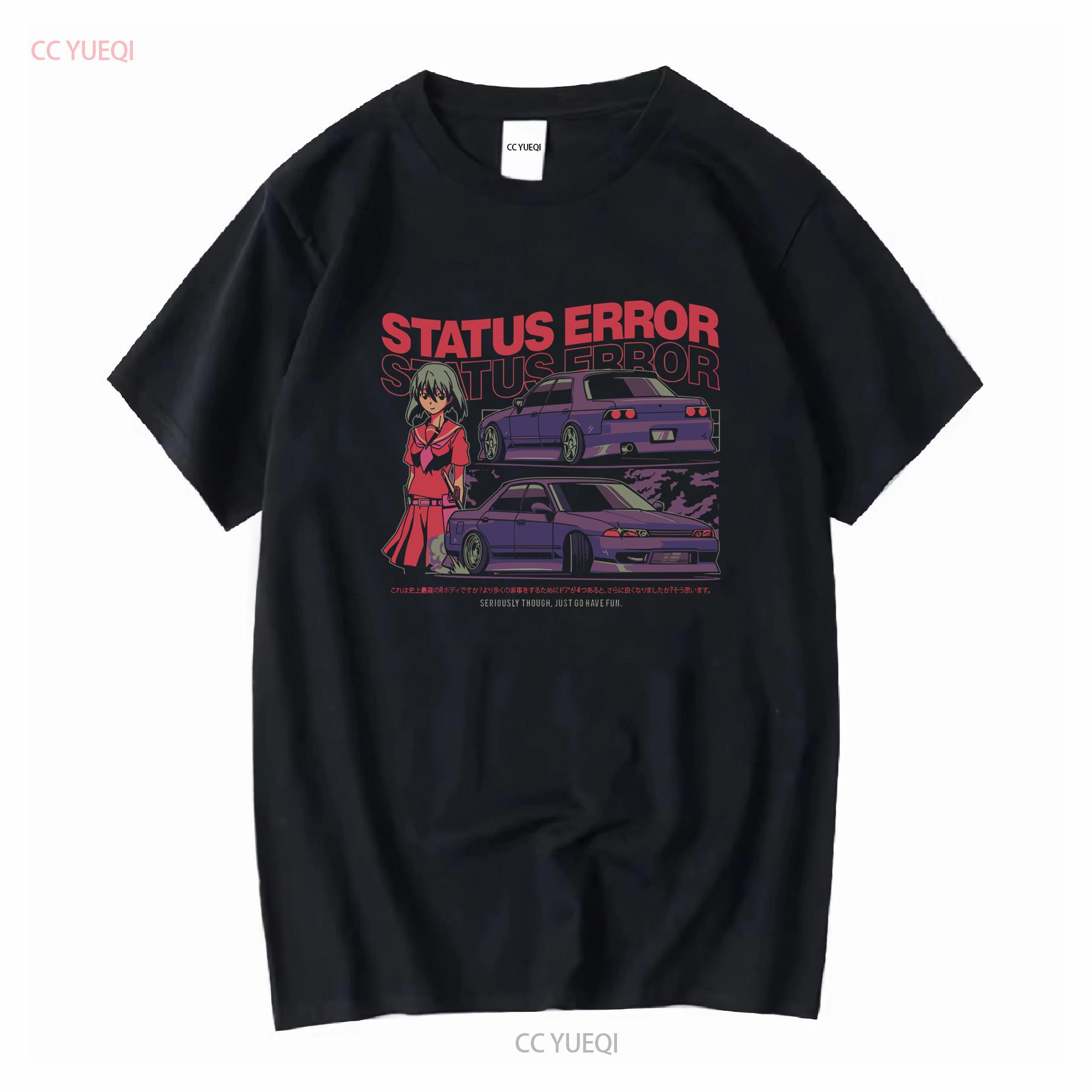 

Status Error Just Go Have Fun T Shirt JDM R32 4 Door R Chassis Import Drift Initial D Need For Speed GTR vintage Washed homme 4XL