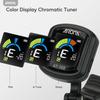 Aroma Clip Fast High Chromatic Color Compatible with and with Silicone Clamp Tuner, Rechargeable, Tuning, Accuracy, Mode, 360° Rotation, LCD, Guitar,