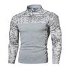 Outdoor Fitness Camouflage Jogging Pullover Men's Long Sleeved Camouflage Casual Stand Up Collar Pullover