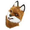 Maschera da Lupo Peluche a Testa Intera Realistica Copricapo Animale Cappello per Halloween e Feste Costumi per Recite Scolastiche Copricapo
