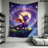 Spyro the Dragon Wall Tapestry Aesthetic Wall Hanging Printed Fabric Blanket Decorative Tapestries for Bedroom Living Room Home Decor