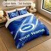 3Pcs Bedding Set Custom Name Text, 1 Sheet 2 Pillowcases Home Bed DecorBrighton & Hove Albion Football