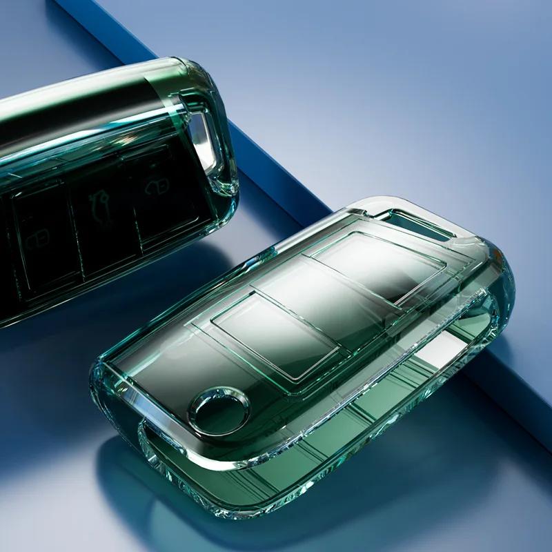 soft TPU Car Key case for Volkswagen VW Polo Golf 7 MK7 Transparent Remote cover for Skoda Octavia Combi SEAT Leon Ibiza CUPTRA