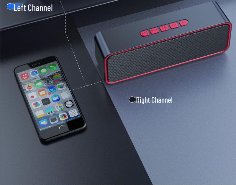 High Volume Portable Bluetooth Speaker - Surround Sound for Home, Car, and Outdoor Use