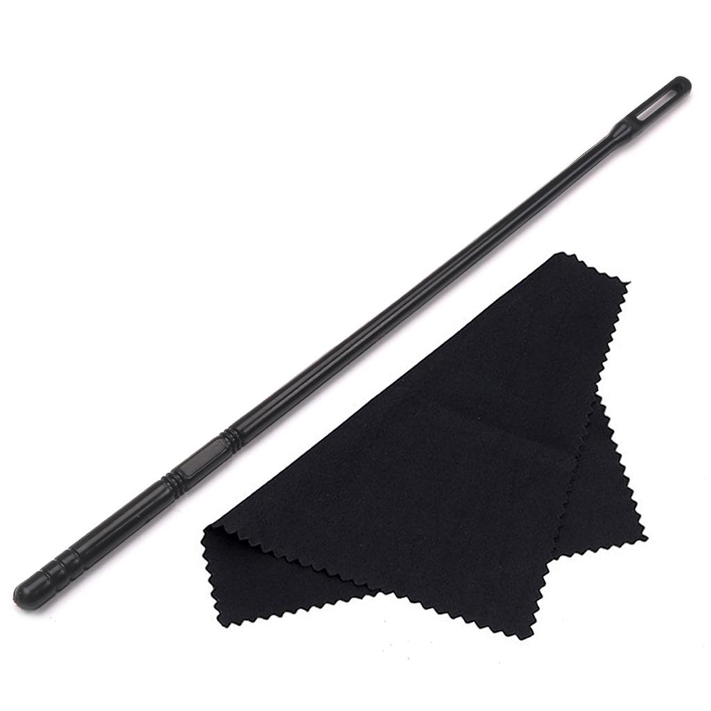 Flute Saxophone Cleaning Kit Clarinet Piccolo Saxophone Cleaning Rod and Cloth Adjustment Screw