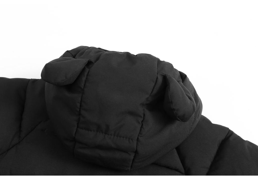Thickened Fleece-Lined Down Jacket for Infants and Children: Winter Outerwear for Boys and Girls