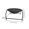 Elevated Cat Bed Breathable with Metal Frame Cozy for Living Room, Cats