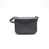 HUNTING WORLD LogoPlate Shoulder Bag Cross body Navy Leather Women Used