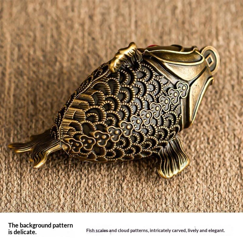 Retro Carved Alloy Hollow Incense Burner Stickless Powder Incense Holder Elegant Aromatherapy Decor for Entryway Living Room