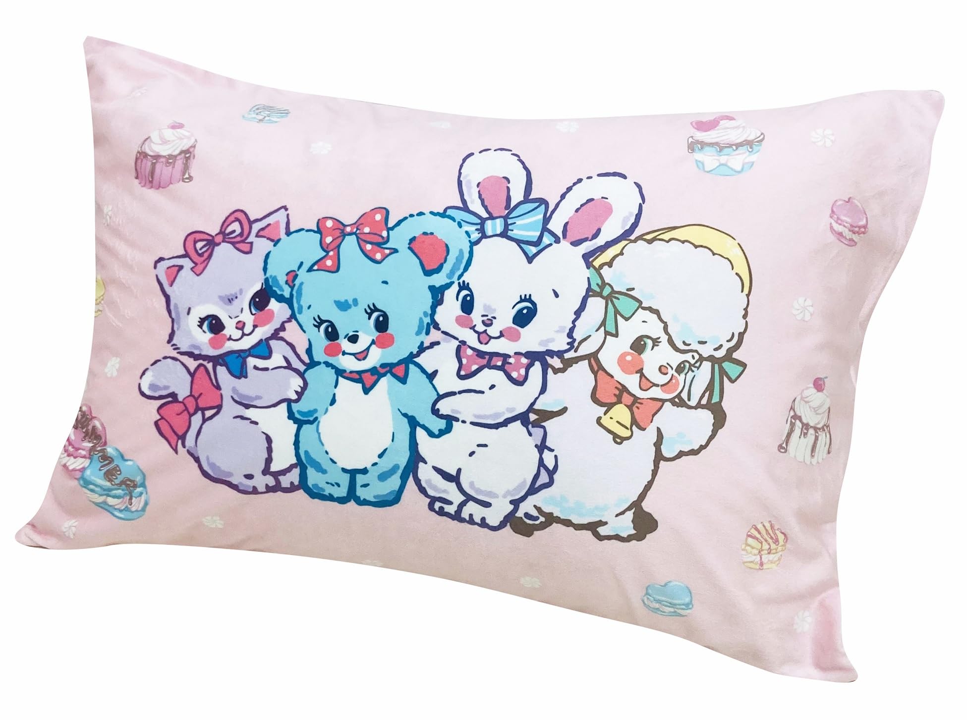 

MORIPiLO Swimmer Pillowcase and Melting to the Suitable for Both Kids and Cute Plush by Morishita Makura (Smooth Touch) 43x63cm, Adults, Washable,