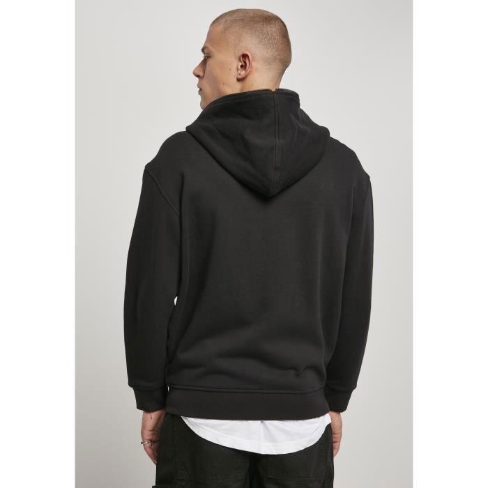Sweatshirt à capuche Urban Classics organic full zip - noir - XL