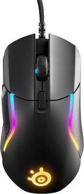 SteelSeries Gaming Mouse Wired Ultra Light IP54 Standard Waterproof Dustproof SuperMesh Cable 10 Zone RGB Illumination Rival 5 62551