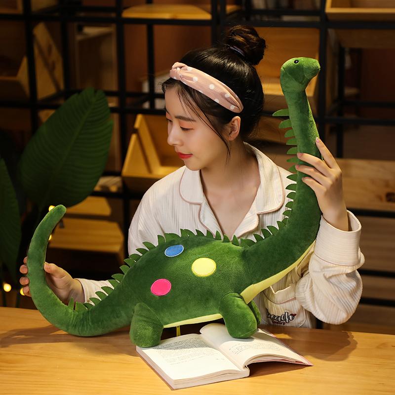 5080Cm Cartoon Dinosaur Plush Toy Stuffed Tanystropheus T-Rex Doll Pink Blue Green Standing Animal Plushie Birthday Present