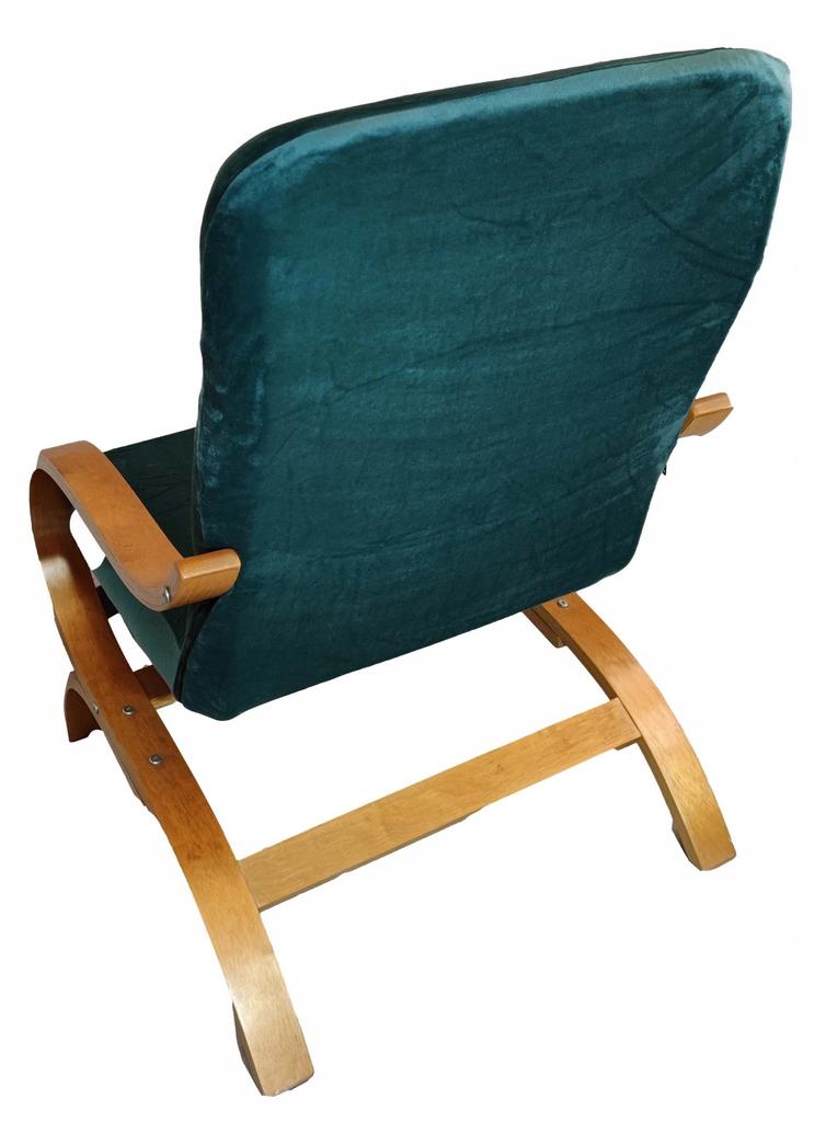 Finka Armchair Cover, Green, Thick Velvet