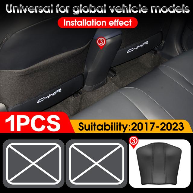 Per Toyota C-HR Tappetino Anti-sporco 1719 22 23 Fibra di Carbonio Accessori Posteriori Accessorio Interni Auto Tappetino Anti-calcio Sedile Tappetino Protettivo