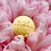 9Pcs/set Gold Flower Shape Mother's Day Cupcake Decor Acrylic Heart Best Mom Party Baking Cakes Dessert Decorations Supplies