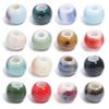 30pcs/lot Round Shape Ceramic Beads Colorful Loose Beads Spacer Beads For DIY Jewelry Making  Necklace Bracelet Accessories