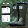 Foldable Waterproof Family Rain Boots - High-Top, Hiking, Camping, and Commuting Shoes for Parent and Child.