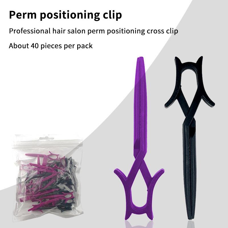

40Pcs Positioning The Hair Iron Professional Styling Tool Plastic Hairdressing Clip Accessories Perm Comfortable Clips Easy-Clip