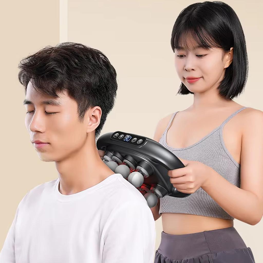 High Frequency Vibration  Fascia Gun 16-8 Head Body Massage Gun Back Waist Massager Massager Neck Shoulder Massager Masajeador