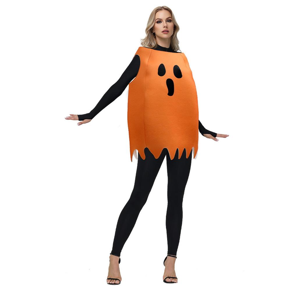 Halloween New Cosplay Costumes for Kids and Adult Ghost Parody Stage Personalized Printed Performance Costumes
