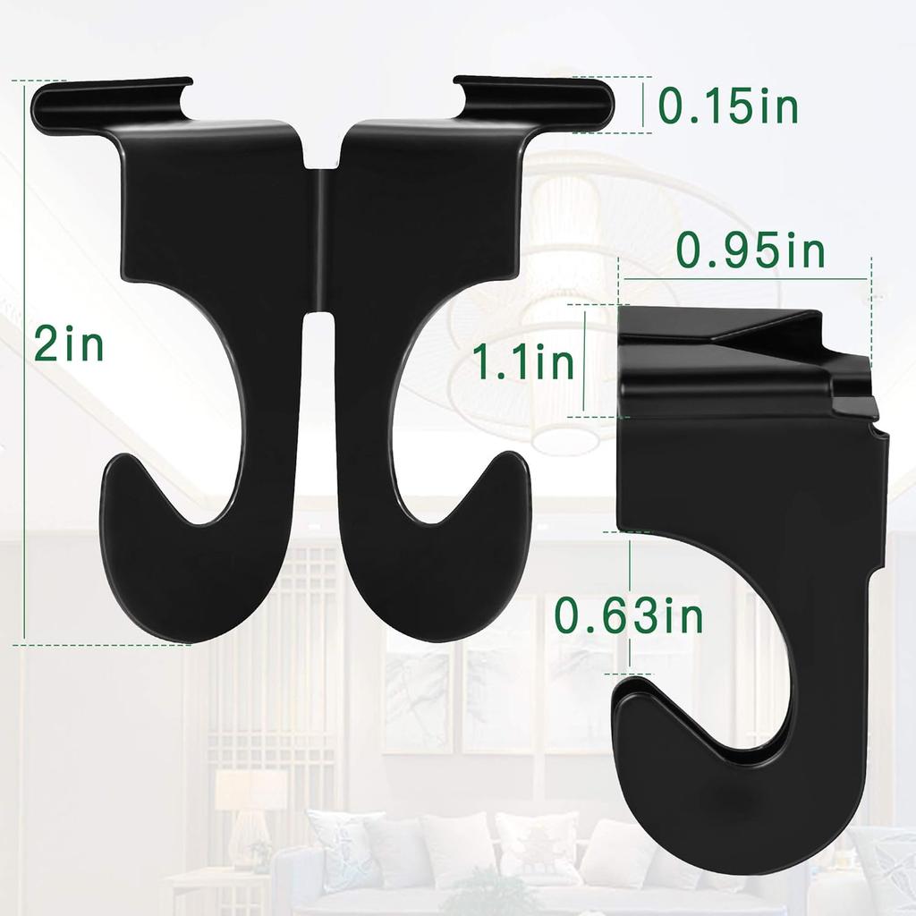 20 Pieces Metal Drop Ceiling Hooks Stainless Steel Ceiling Hanger T-Bar Track Clip Suspended Ceiling Hooks for Hanging Plants Office Classroom