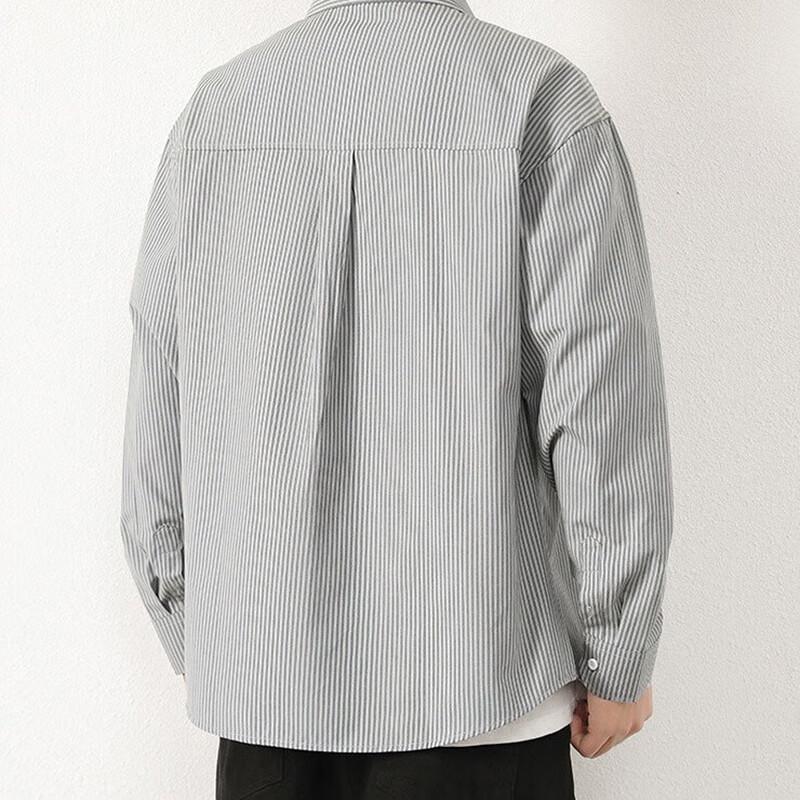 Mark Fairwhale Men's Striped Business Casual Shirt