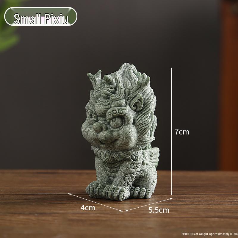 Qing Sha Shi Zen Kuzey Wei Budist Heykeli: Bonsai veya Mikro Peyzaj için Yaratıcı Taş Oymalı Süs.