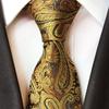 BUZZxSELECTION Men's Tie, Paisley Pattern, Casual & Stylish, Suitable for Suits and Business, NT009 (02 Blue)