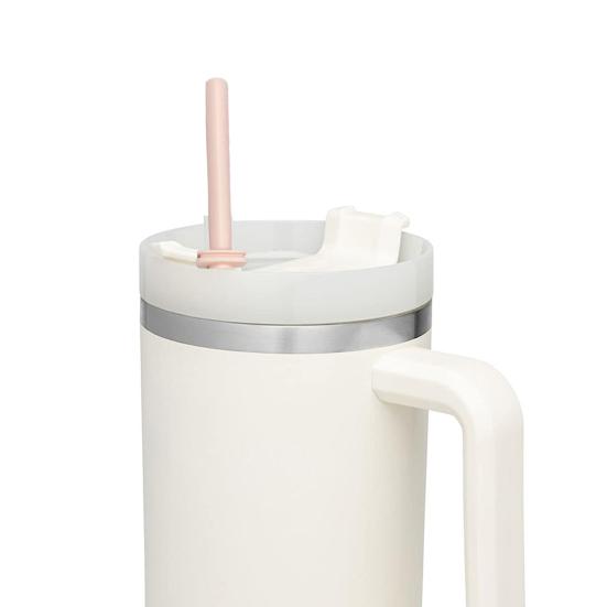 1 Set Silicone Straw Universal Heat Resistant Long Straws Durable Reusable Straw Nozzle for 30oz And 40oz Cups