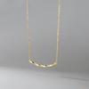 Sterling Silver Choker Twist Necklace for Women Fashion Elegant Charms Geometric Korean Chain Jewelry Accessories