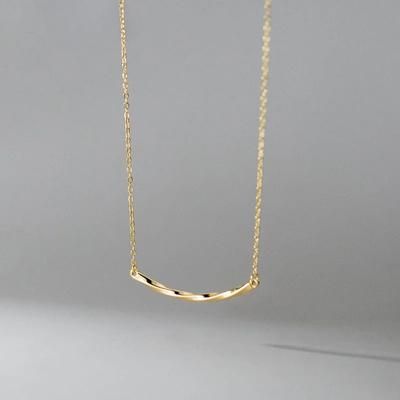 Sterling Silver Choker Twist Necklace for Women Fashion Elegant Charms Geometric Korean Chain Jewelry Accessories