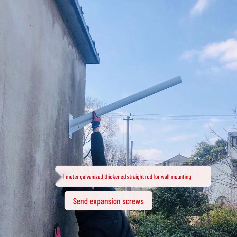 Wall-Mounted Cantilever Streetlight for Courtyard and Utility Pole