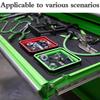 Foldable Silicone Parts Screw Tray,Single-sided Magnetic Silicone Tool Tray Storage Organizer for Screws,Bolts,Nuts,Metal Parts