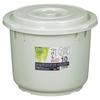 TONBO Shinki Gosei Pickle Container with Lid, Type 10, Gray, Diameter 30cm x Height 24cm, Made in Japan