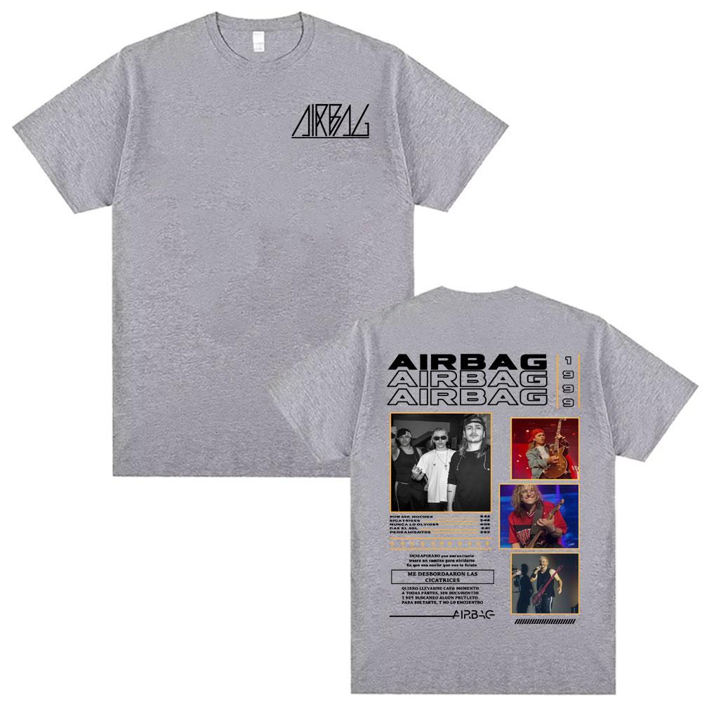 Airbag Anarquia En Buenos Aires Album Tour T Shirts Mens Clothing Harajuku Hip Hop Summer Shirt Cotton Casual Oversized T Shirt