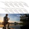 10Pcs Transparent Fishing Gear Blank Minnows Fishing Lure Fishing Wobbler Hard Bait Fake Bait