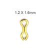 3000 adet yaylı halka Bimoo sazan balıkçılık aksesuar saç teçhizat kurşun ağırlık kilidi 1.2*16mm 1.6*20mm 2.0*24mm