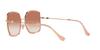 Coach Sunglasses HC7139BD Rose Gold with Pink Gradient Size 58 Glitter/Pink Lenses,