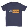 Cool Or Funny Men's T Shirts   Milf hunter Sticker Novelty Tees Short Sleeve O Neck T-Shirts Pure Cotton Gift Idea Clothing