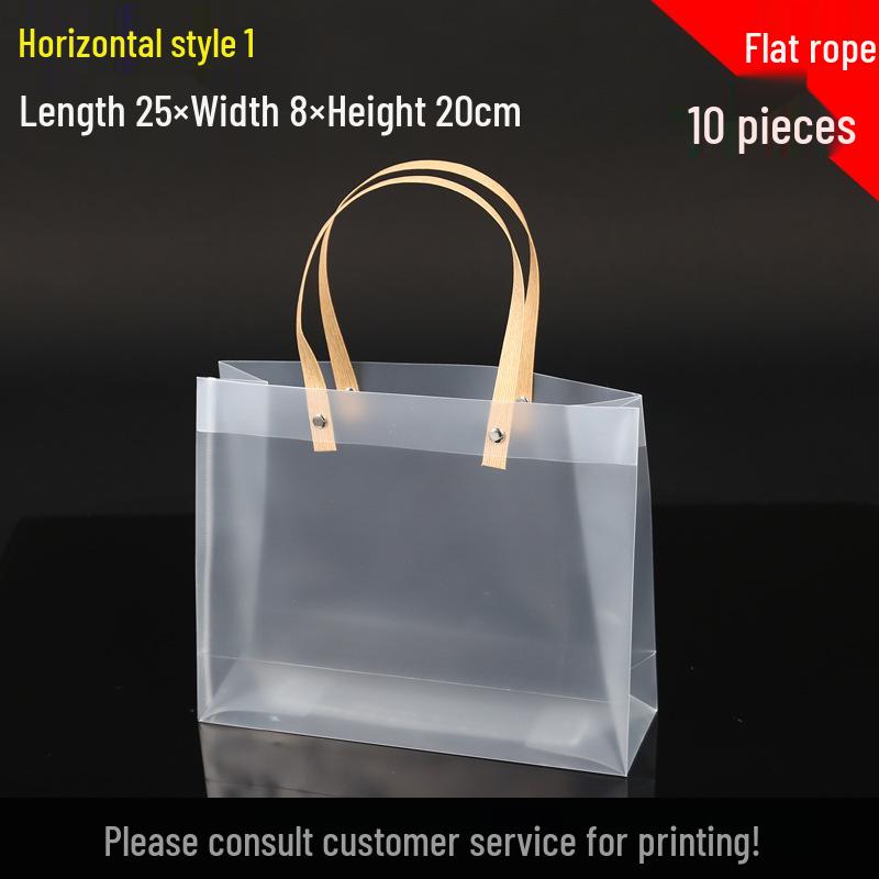 High-End Frosted PVC Tote Bag - Transparent Goddess Day Gift Souvenir