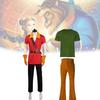 Premium Quality Anime Cosplay Costume Set For Beauty And The Beast Hunter Woody Mario