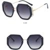 Ochelari de soare de damă Protecție solară Protecție UV Personalitate de modă Ochelari de soare retro poligonali Trage în stradă Formă concavă Ochelari de conducere pentru navetă