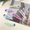 New European and American Style Bangs Hair Clip Side Clip Children's Hair Clip BB Clip Hair Accessories Water Drop Clip Printed Five-Pointed Star